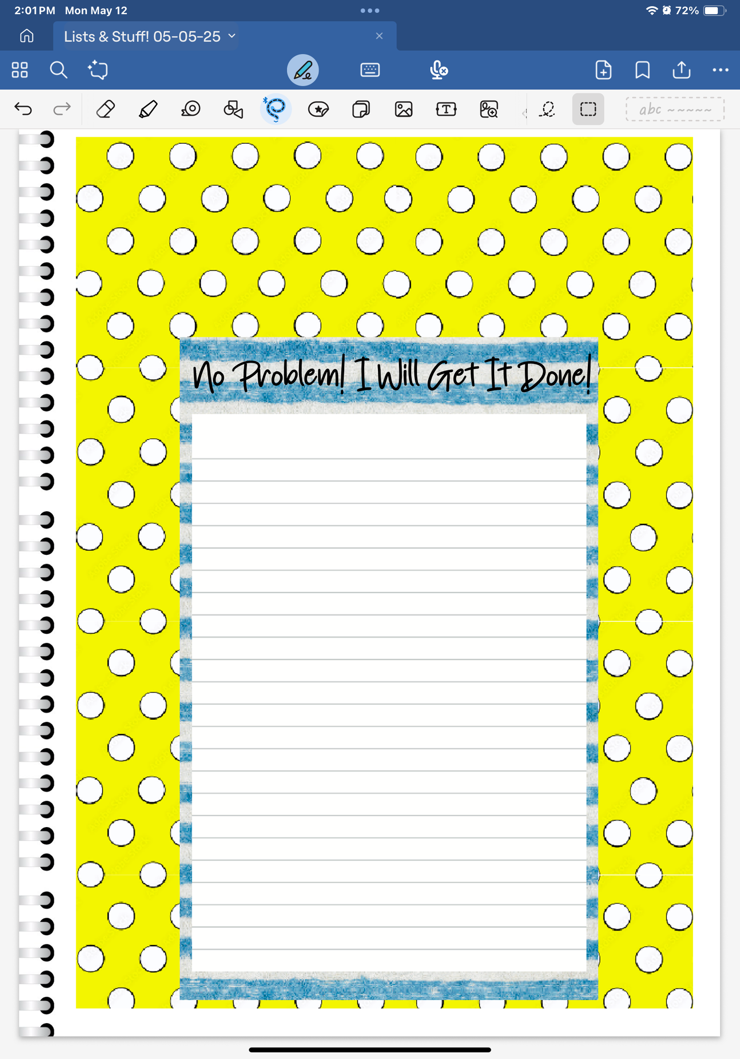 Life's A Beach! Lists & Stuff Digital Pre-Cropped Stickers For Goodnotes (6300-LS)