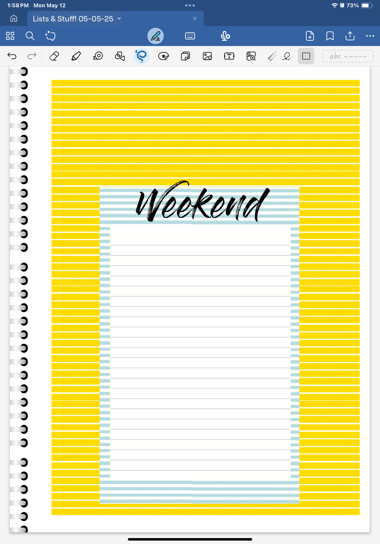 Life's A Beach! Lists & Stuff Digital Pre-Cropped Stickers For Goodnotes (6300-LS)