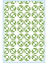 Mid-Century Leaf Motif! Magnet (1121-M)