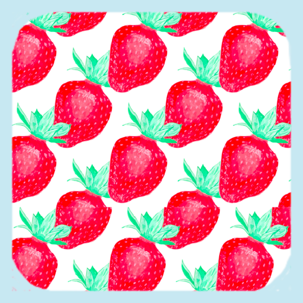Strawberries On Parade Coaster (1124-C)