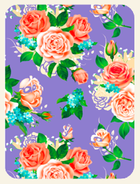 Coastal Heirloom Roses! Magnet (1310-M)