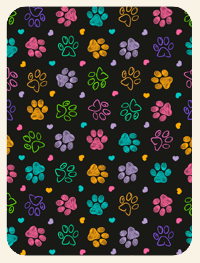 Golden Puppy Paws! Magnet (1315-M)