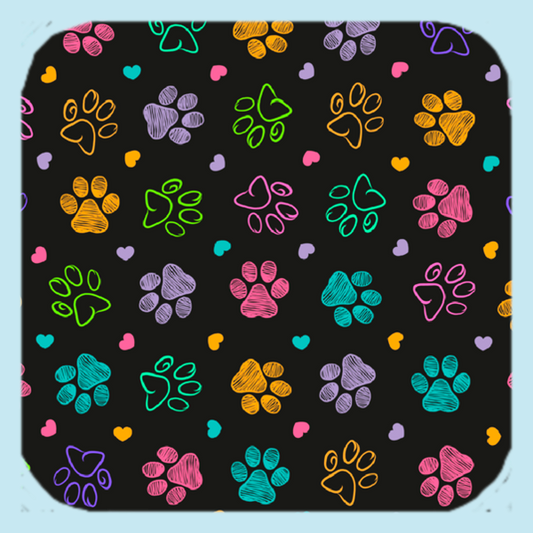 Golden Puppy Paws! Coaster (1315-C)