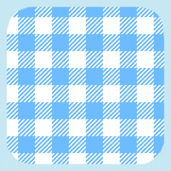 Comfy Baby Blue Plaid! Coaster (1322-C)