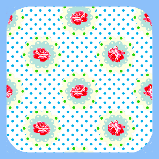 Tiny Floral Chintz! Coaster (1332-C)