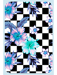 Pink & Purple Hibiscus! Magnet (1337-M)