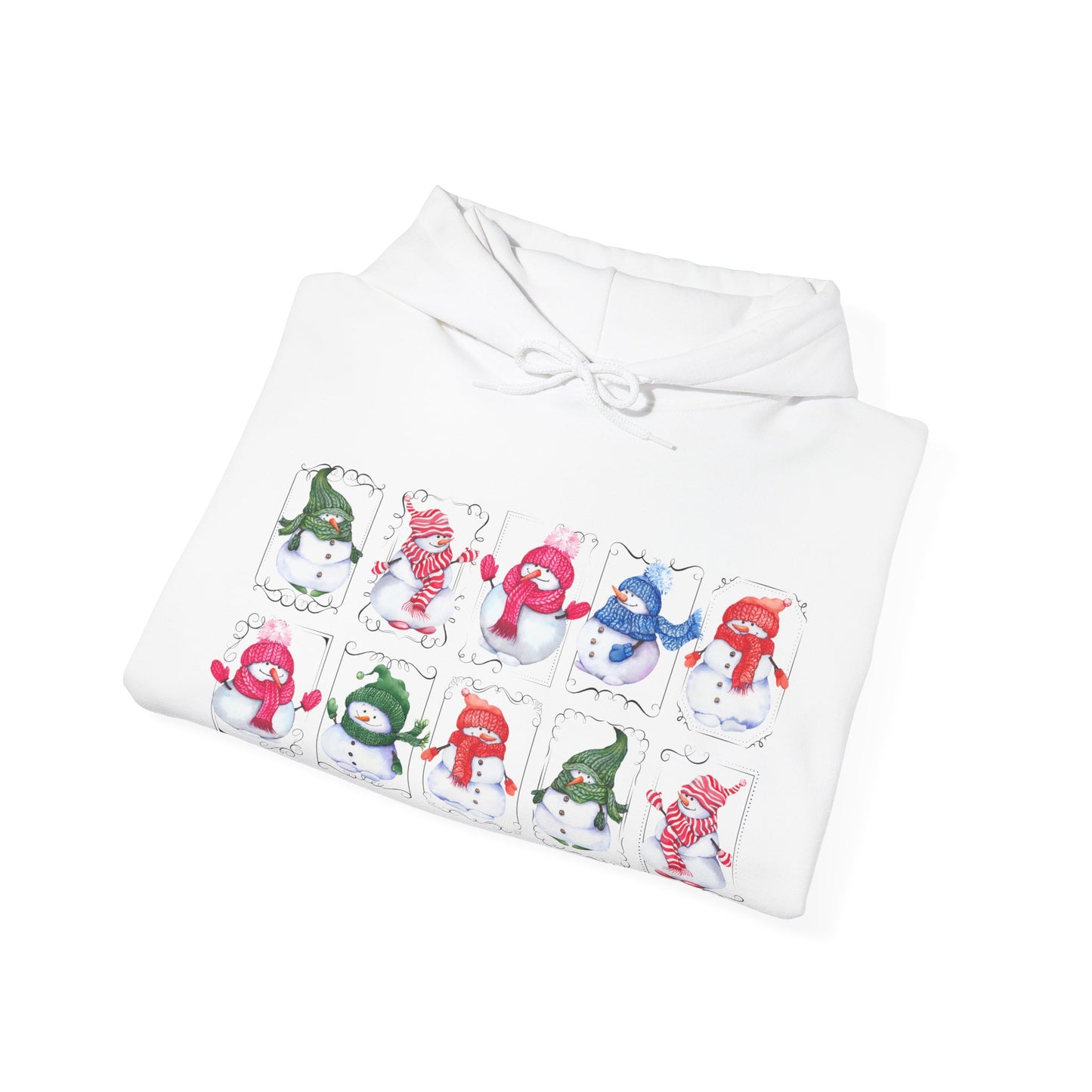 Snow People Hoodie – Cute Winter Snowman Sweatshirt (HC-1005)