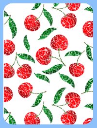 Crackled Glass Cherries! Magnet (1361-M)