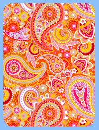 '70's Paisley! WOW! Magnet (1364-M)