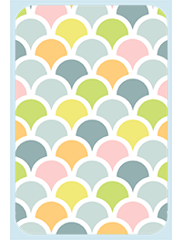 Mid-Century Scallops! Magnet (1374-M)