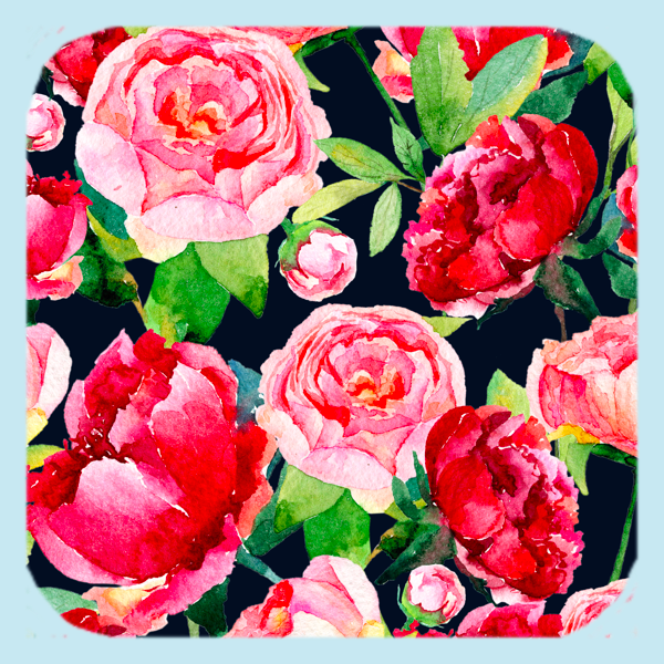 Peonies Fair Winners! Coaster (1377-C)