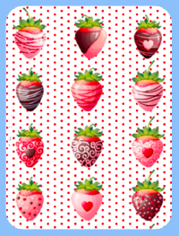 Strawberries & Chocolate? Yum! Magnet (1401-M)