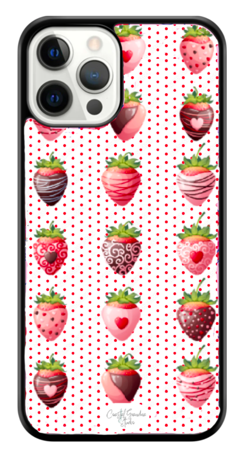 Strawberries & Chocolate? Yum! Phone Case (1401)
