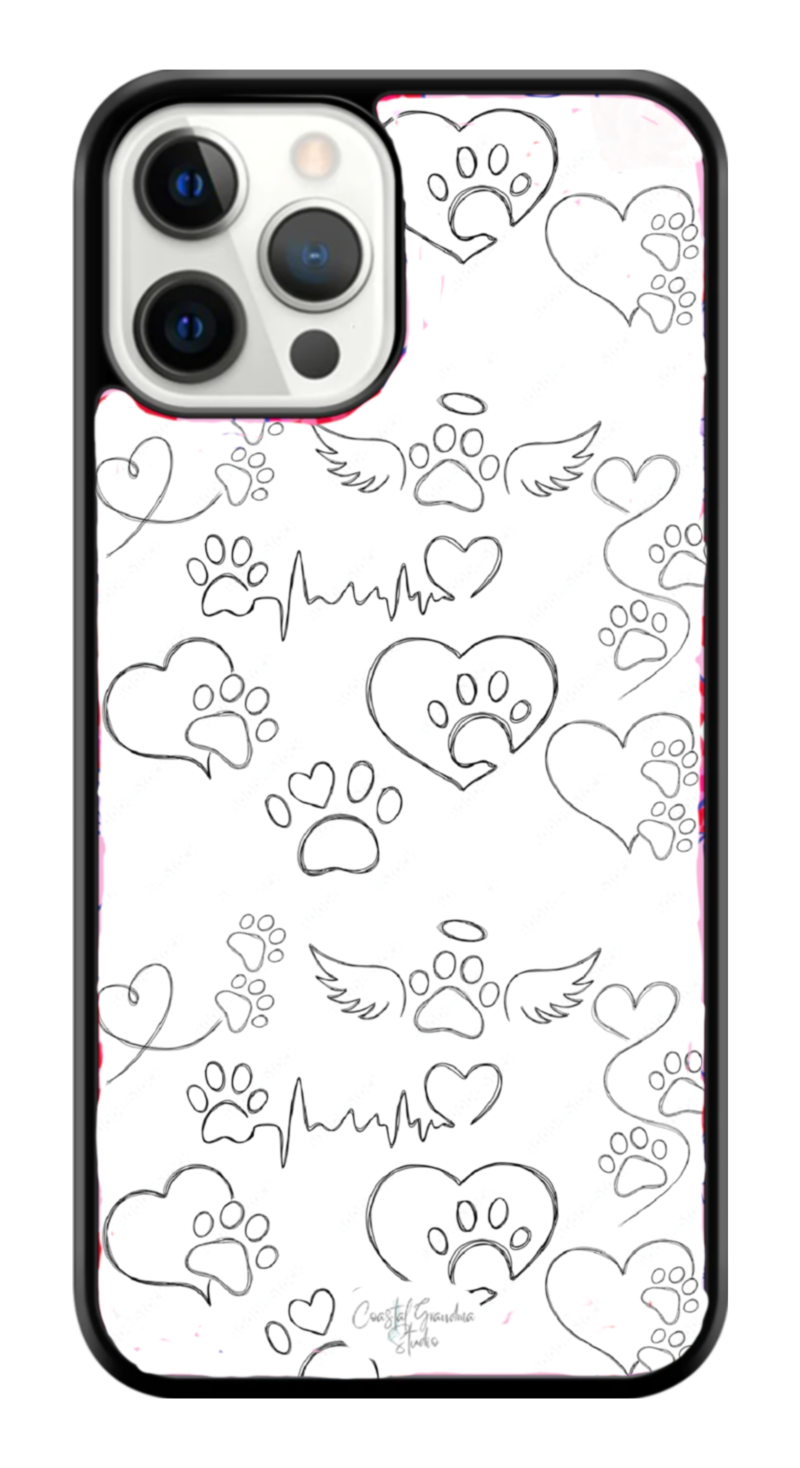 Paw Prints On My Heart! Coaster (1508-C)