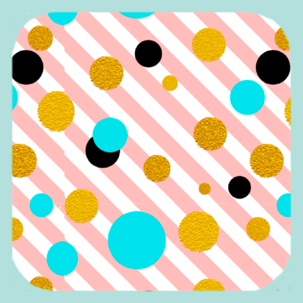 Dottie Stripes! Coaster (1515-C)