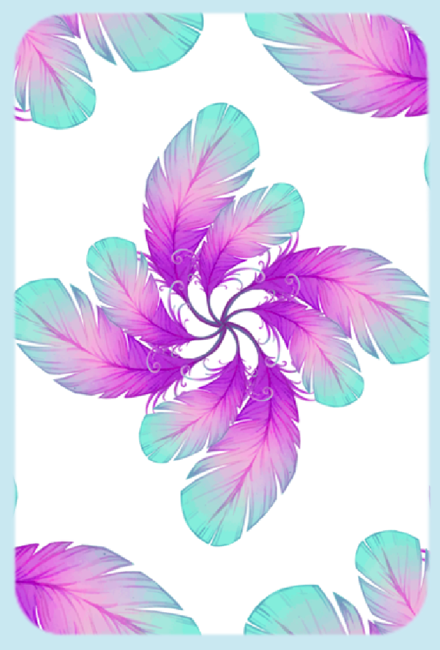 Pinwheel Feathers Magnet (1517-M)