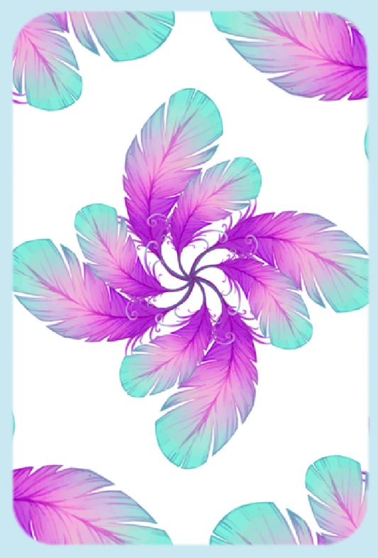 Pinwheel Feathers Magnet (1517-M)