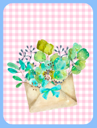 Sweet Pink Letter Magnet (1522-M)