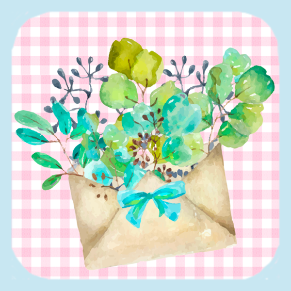 Sweet Pink Letter Coaster (1522-C)