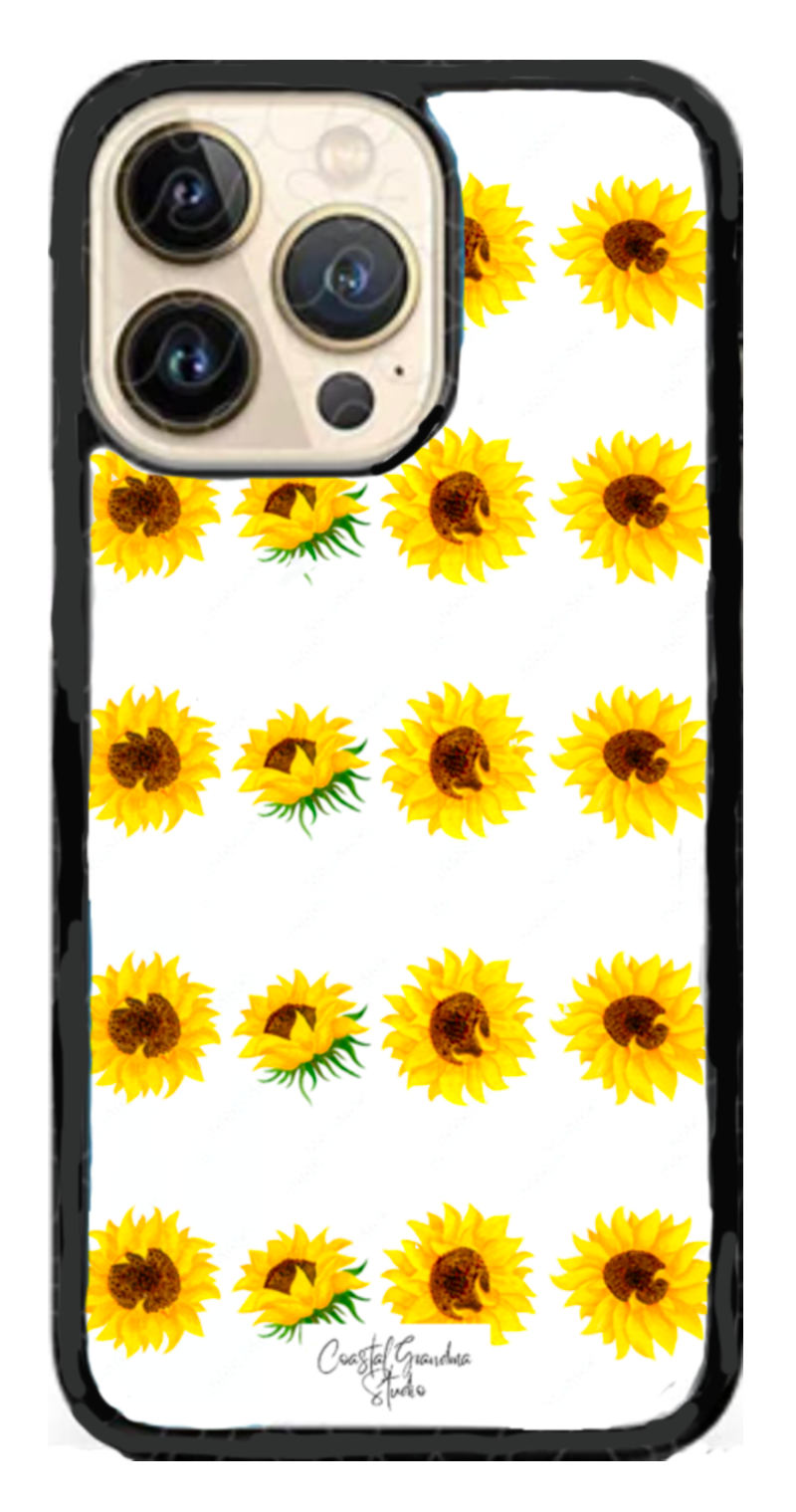 Floral Phone Case β Shabby Chic Vintage Flower Design, Sunflower Aesthetic Accessory, Feminine Gift Idea (1564)