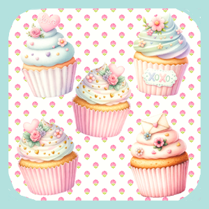 Coquette Cupcake! Coaster (1619-C)
