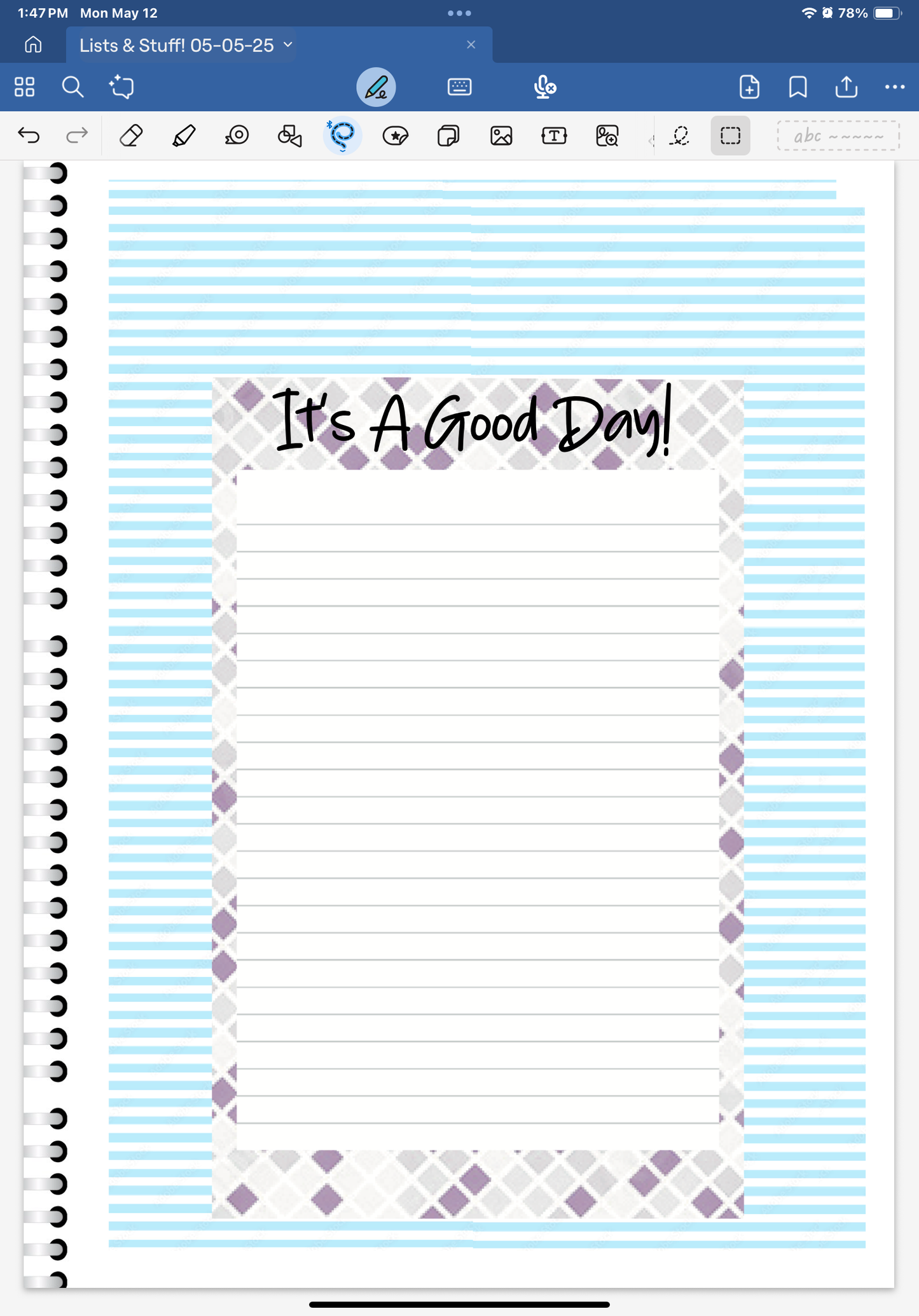 Life's A Beach! Lists & Stuff Digital Pre-Cropped Stickers For Goodnotes (6300-LS)