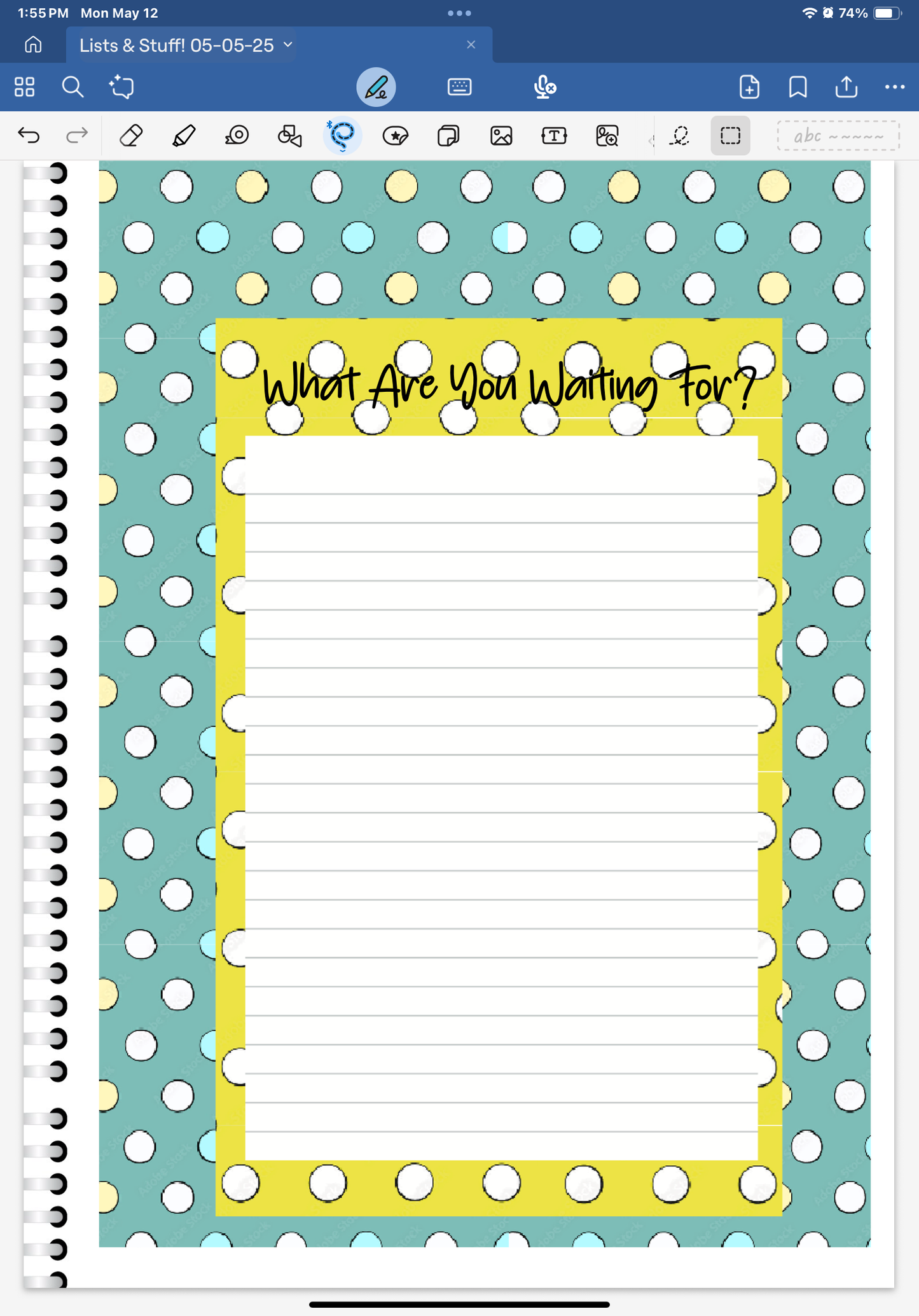 Life's A Beach! Lists & Stuff Digital Pre-Cropped Stickers For Goodnotes (6300-LS)