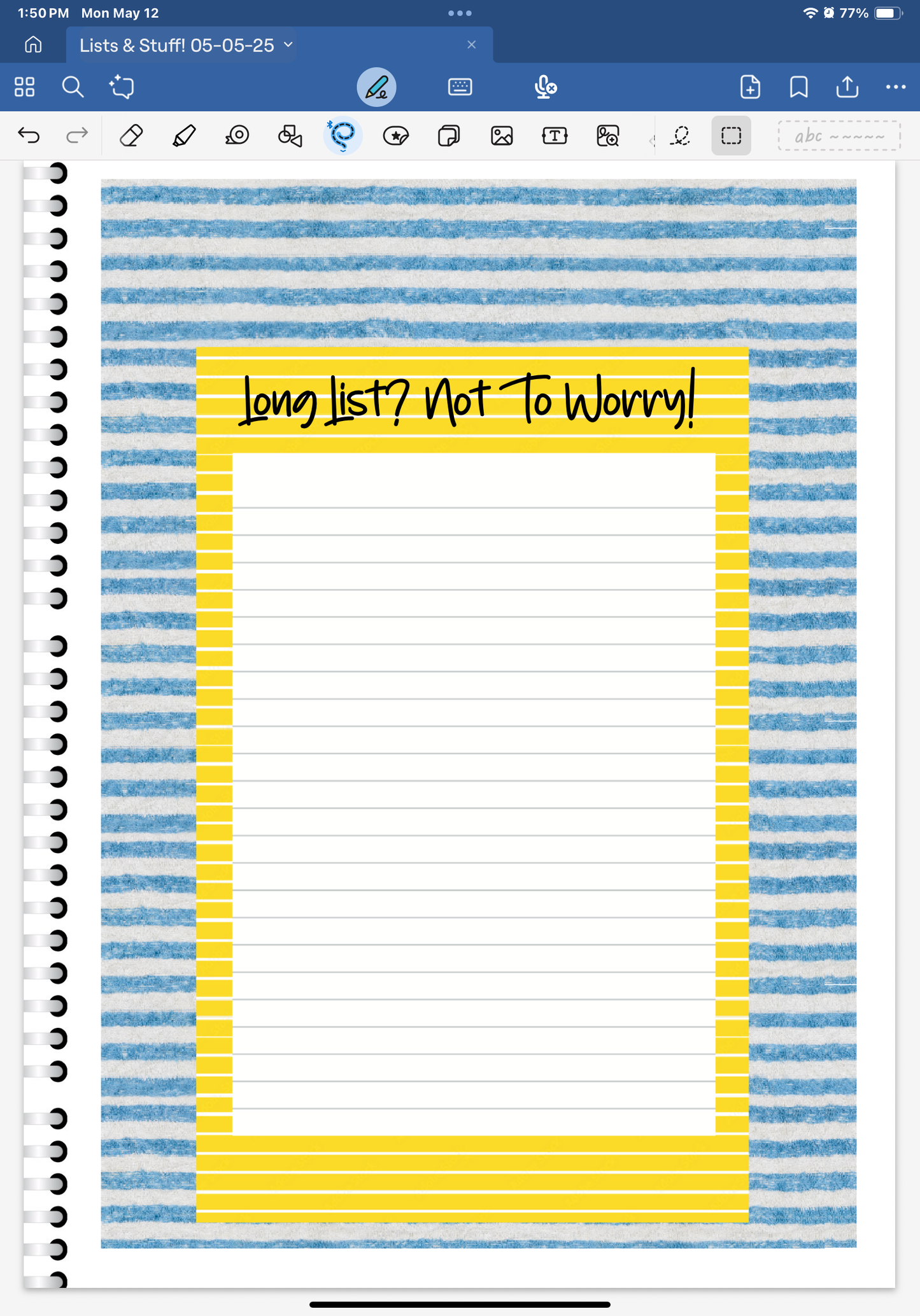 Life's A Beach! Lists & Stuff Digital Pre-Cropped Stickers For Goodnotes (6300-LS)