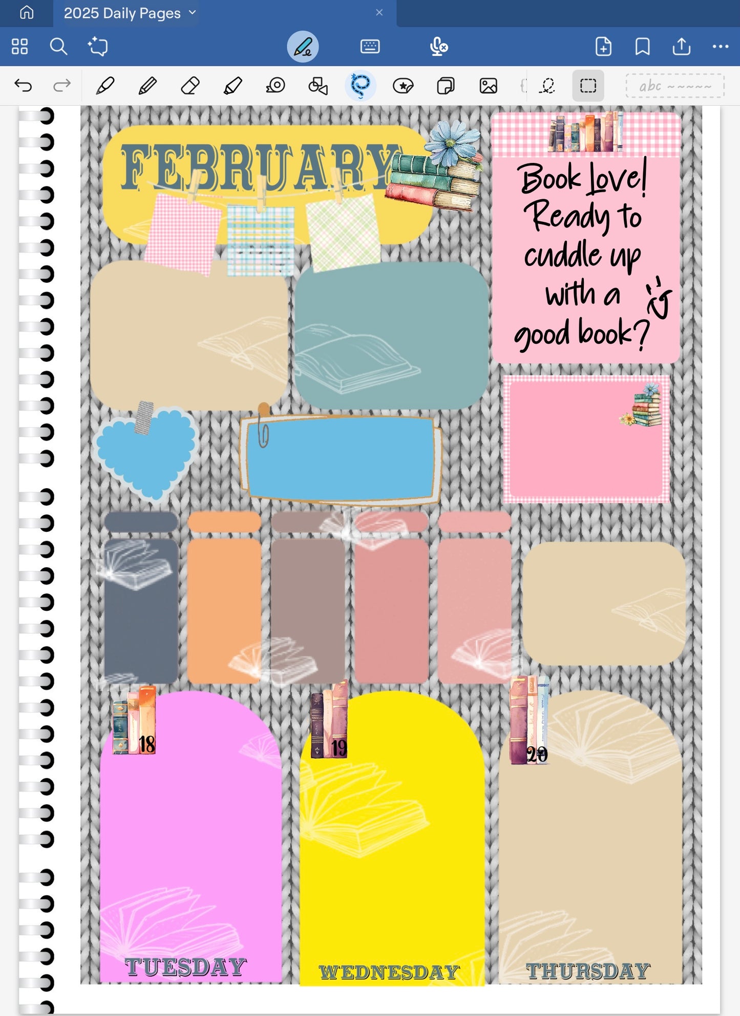 Book Love! Skinny Rectangles Digital Pre-Cropped Stickers For Goodnotes (5800-SR)