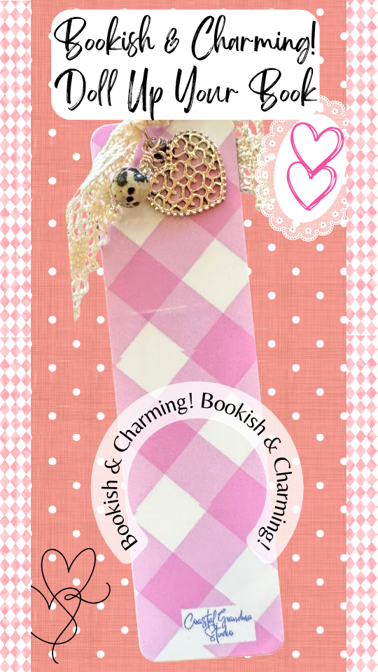Filgree Heart Charm Bookmark – Coquette Aesthetic Bookmark with Lace Ribbon, Gift for Book Lovers (1343-B)