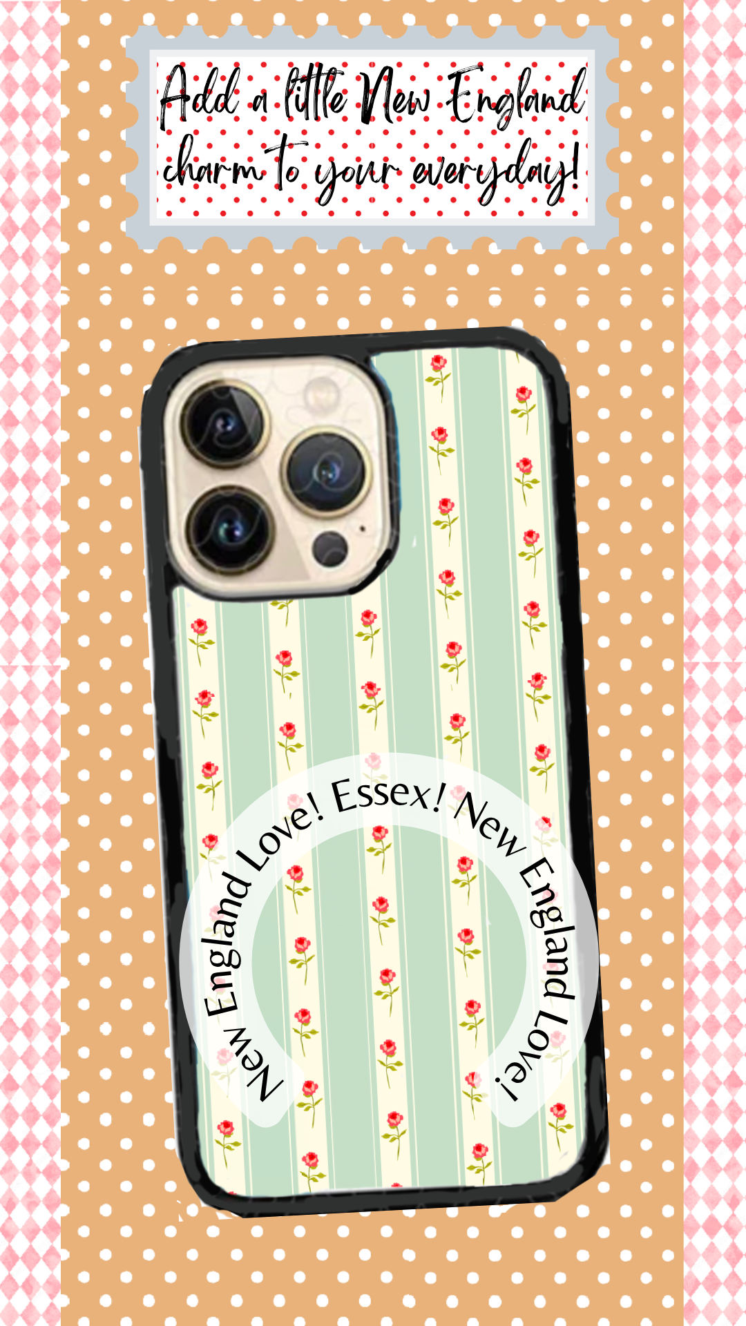 Coastal Aesthetic Phone Case - New England Beach Cottage Essex Massachusetts Inspired (1604)