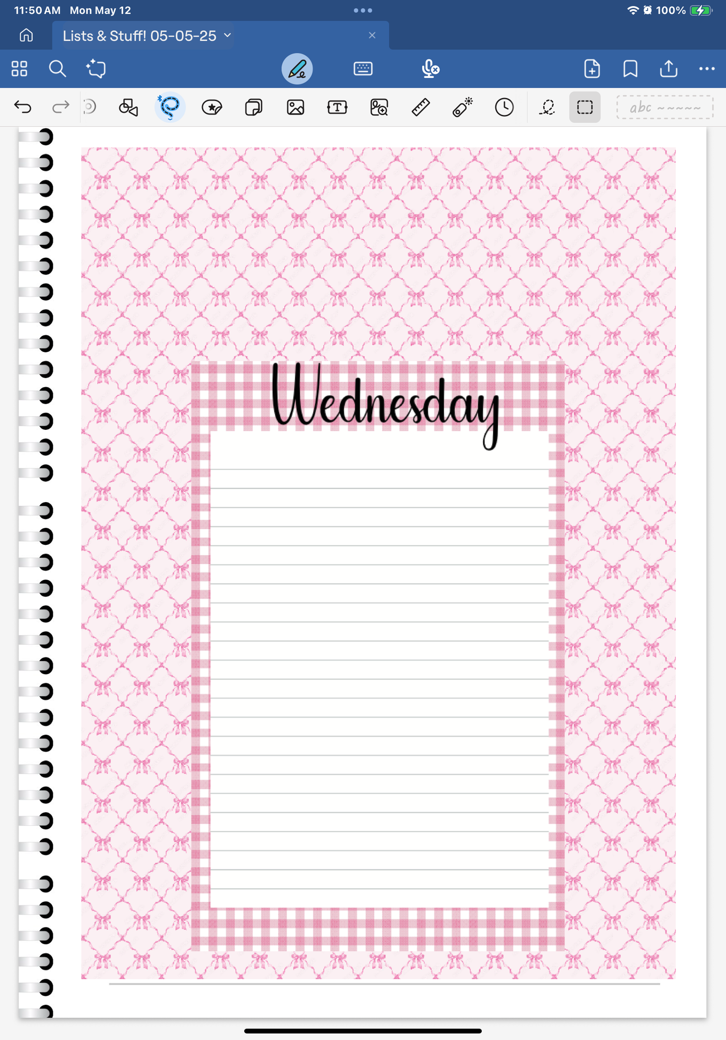 Letter Love! Lists & Stuff Digital Pre-Cropped Stickers For Goodnotes (4900-LS)