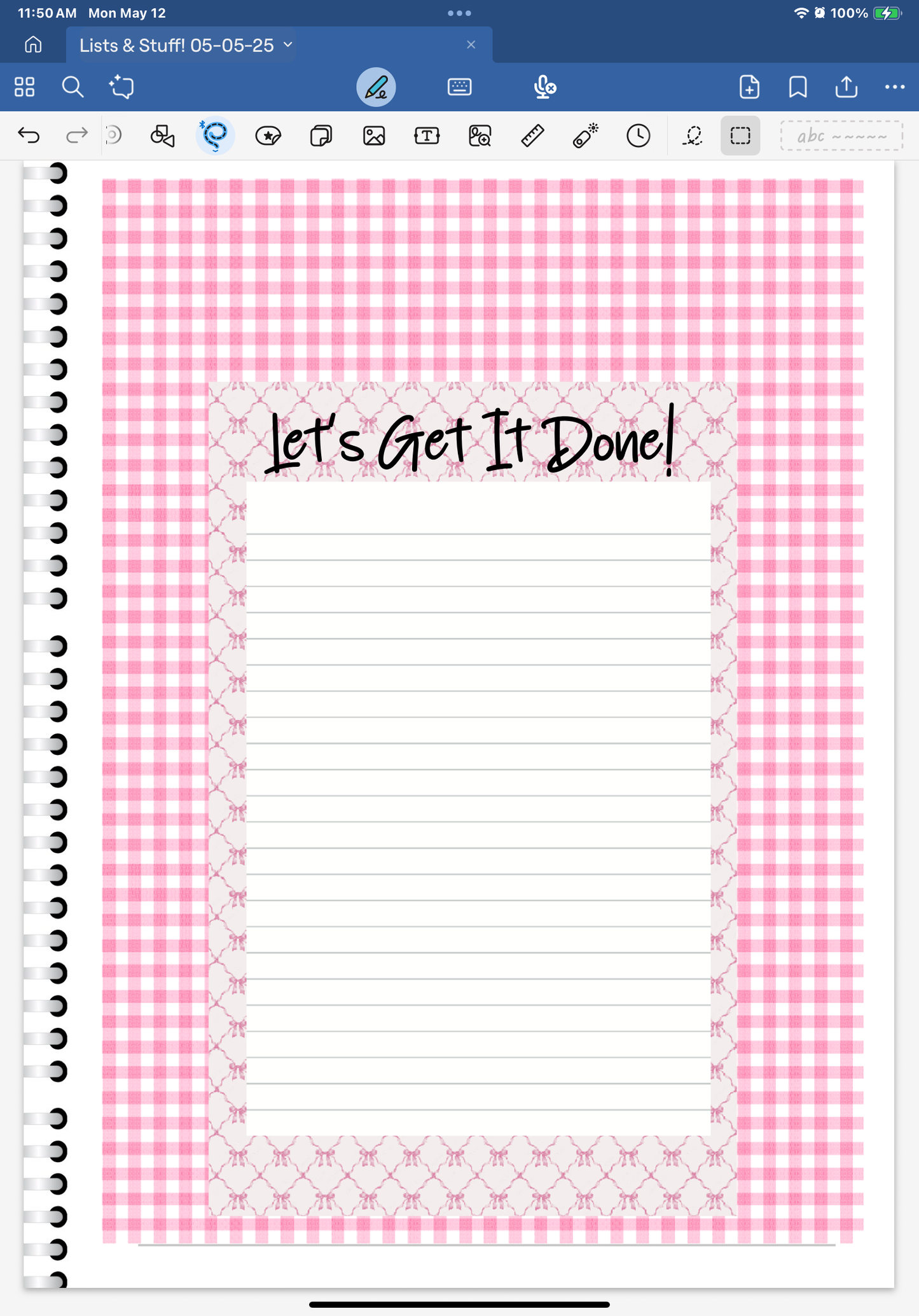 Letter Love! Lists & Stuff Digital Pre-Cropped Stickers For Goodnotes (4900-LS)