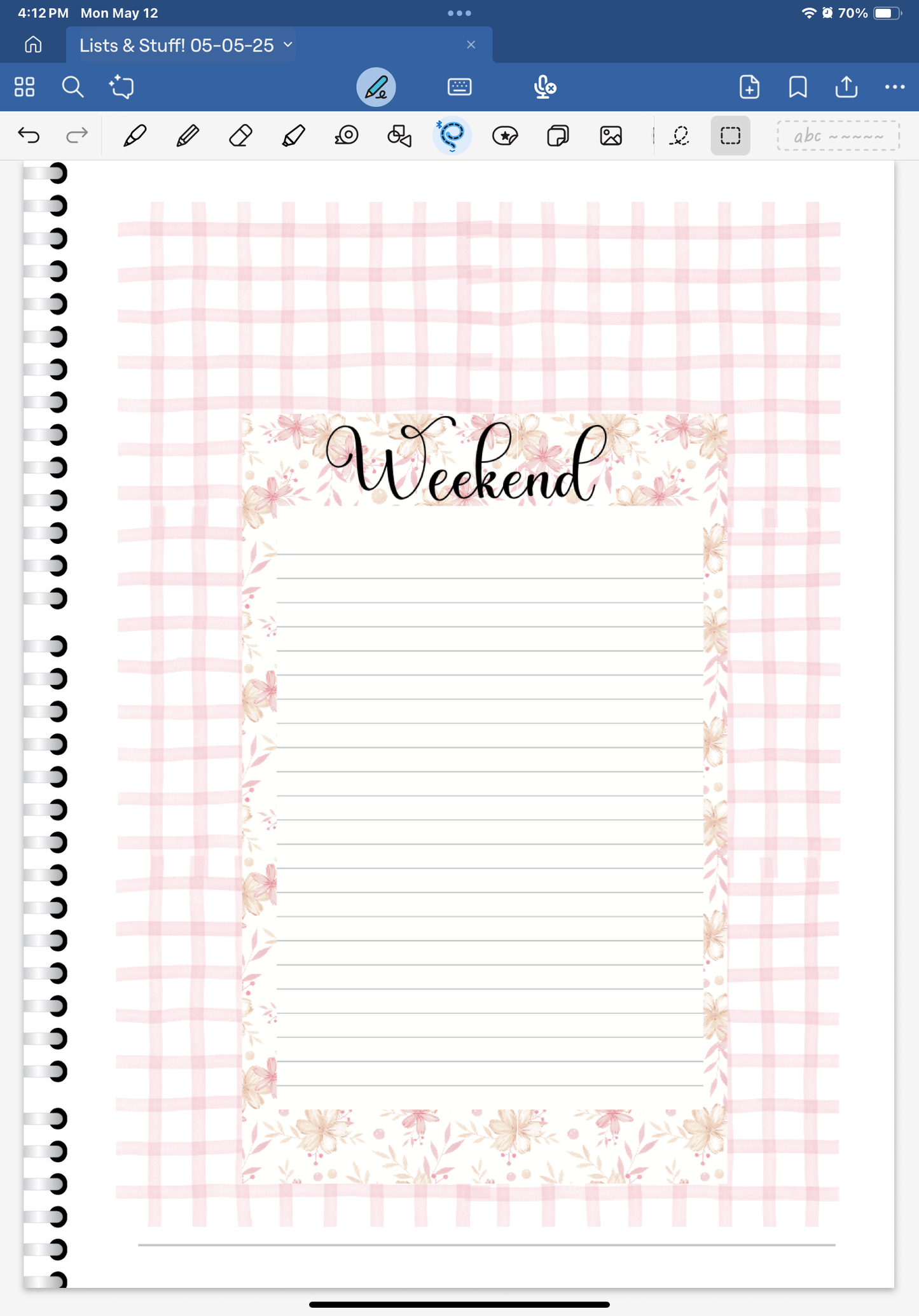 Sakura Splendor! Lists & Stuff Digital Pre-Cropped Stickers For Goodnotes (6400-LS)