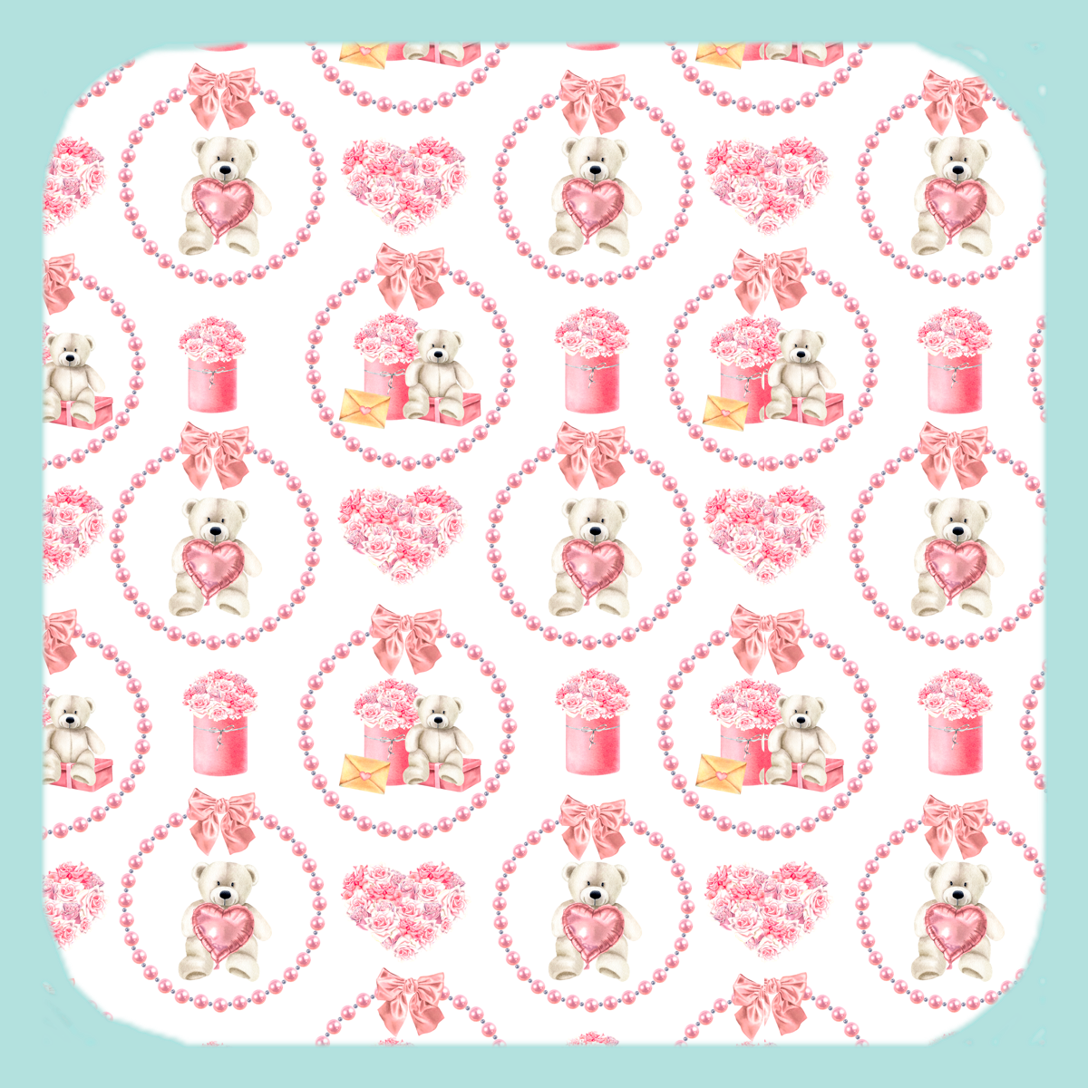 Coquette Teddy Love! Coaster (1622-C)