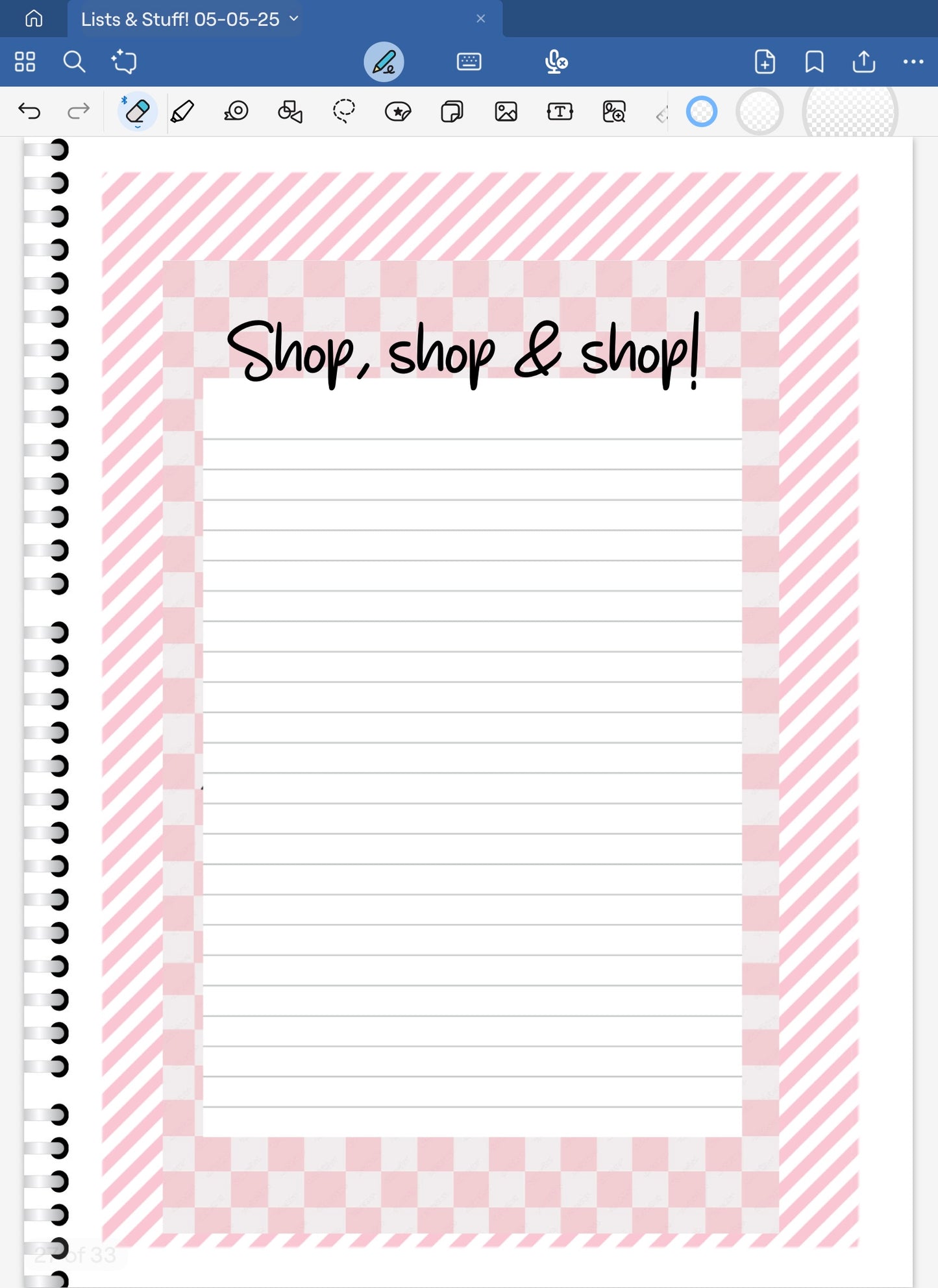 Strawberry Yum! Lists & Stuff Digital Pre-Cropped Stickers For Goodnotes (4500-LS)