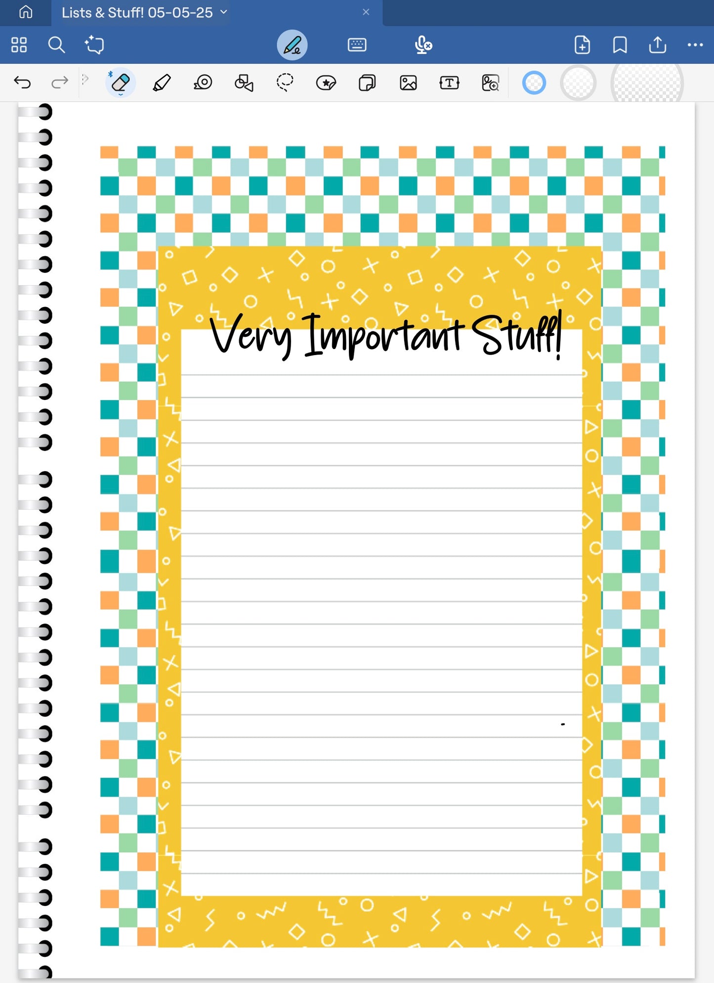 Cool Treats! Lists & Stuff Digital Pre-Cropped Stickers For Goodnotes (6200-LS)