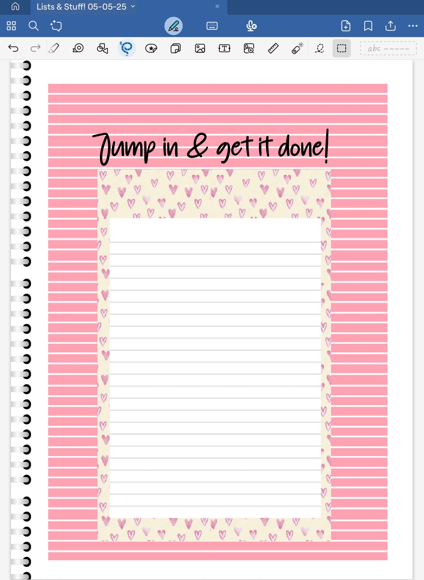 Sweet Heart! Lists & Stuff Digital Pre-Cropped Stickers For Goodnotes (6000-LS)