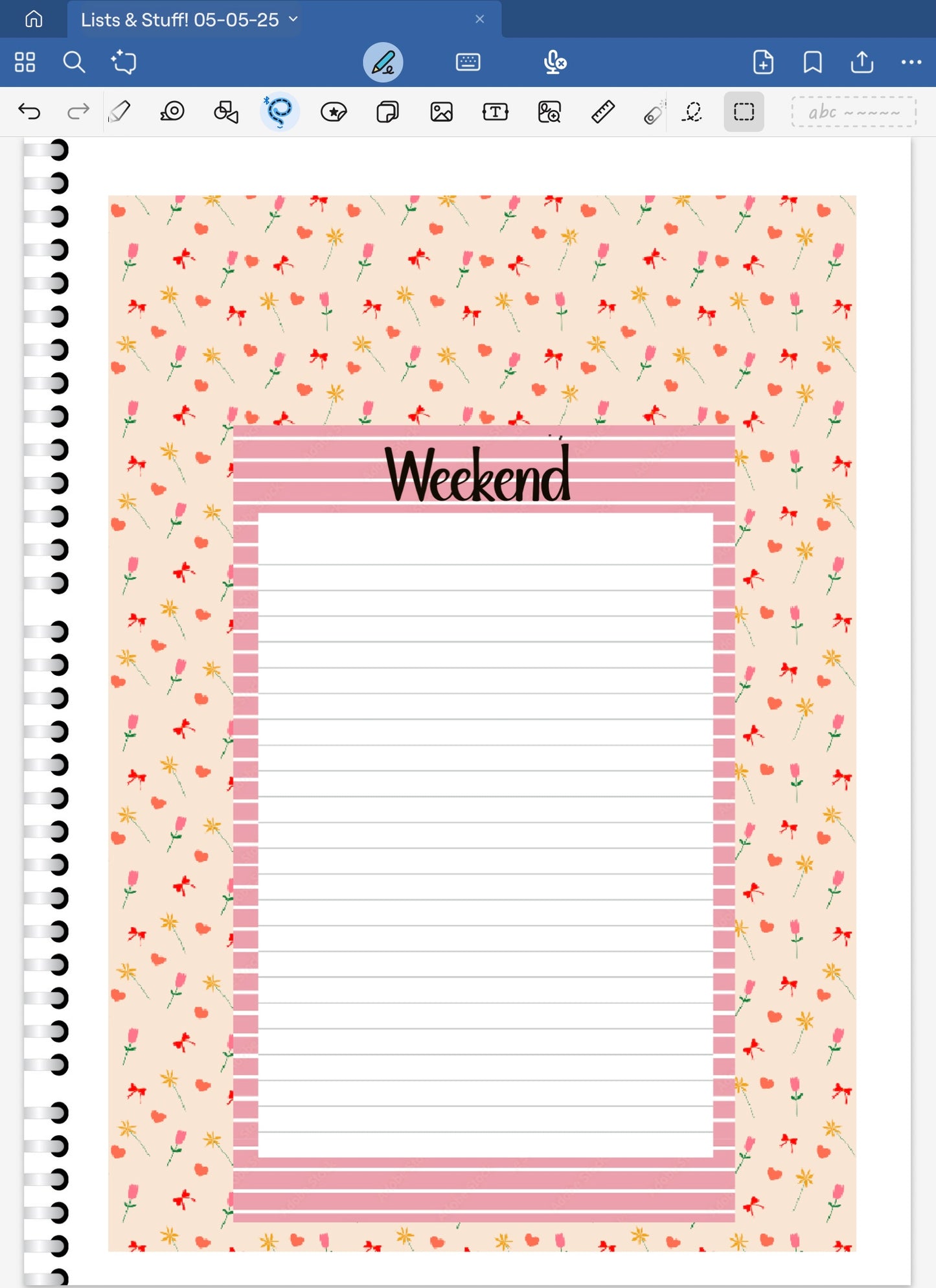 Sweet Heart! Lists & Stuff Digital Pre-Cropped Stickers For Goodnotes (6000-LS)