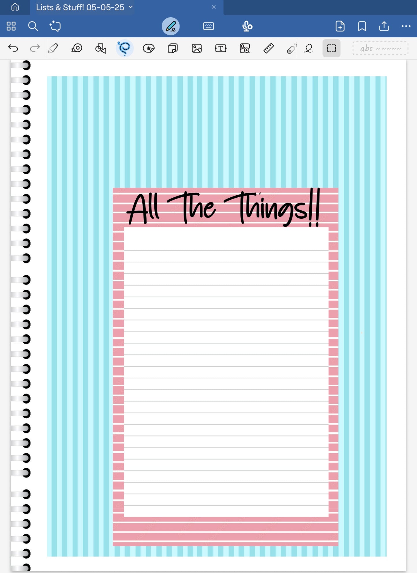 Sweet Heart! Lists & Stuff Digital Pre-Cropped Stickers For Goodnotes (6000-LS)