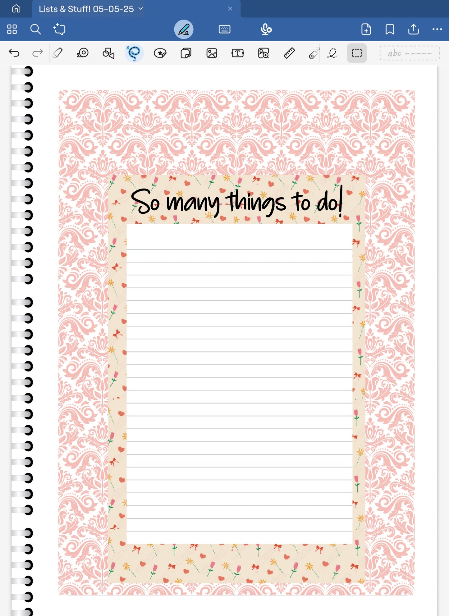 Sweet Heart! Lists & Stuff Digital Pre-Cropped Stickers For Goodnotes (6000-LS)