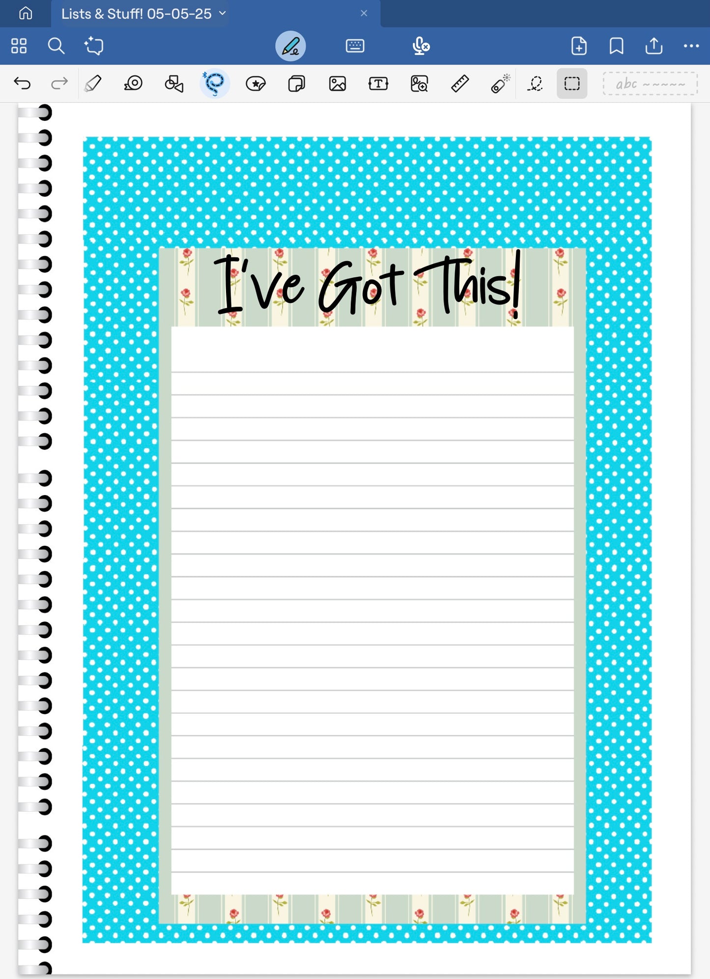 Spring Showers! Lists & Stuff Digital Pre-Cropped Stickers For Goodnotes (6600-LS)