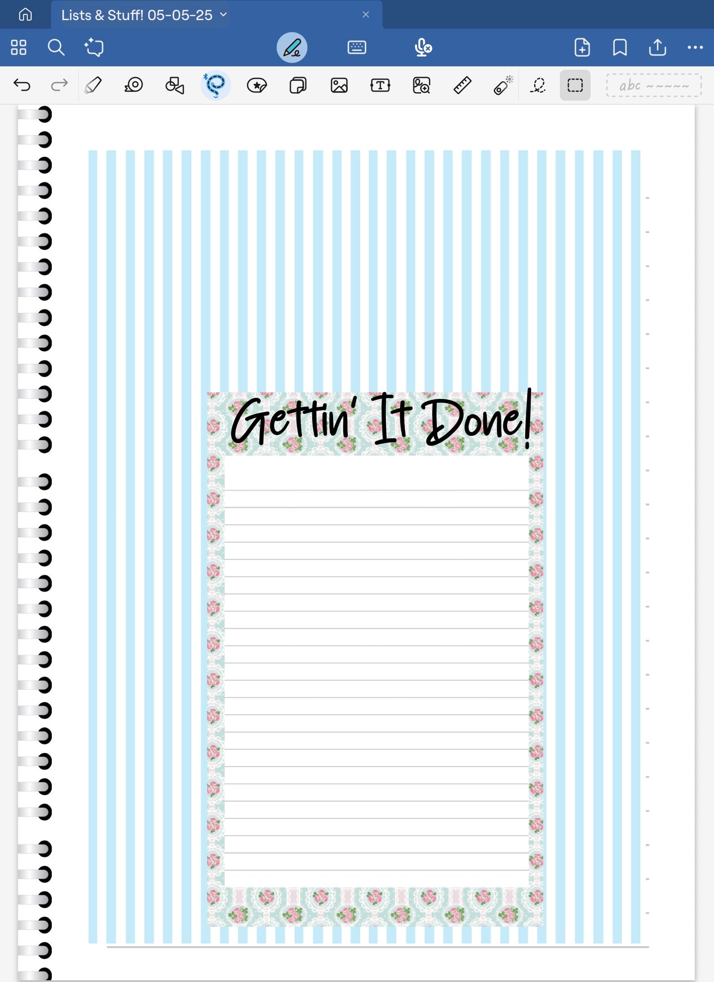 Spring Showers! Lists & Stuff Digital Pre-Cropped Stickers For Goodnotes (6600-LS)