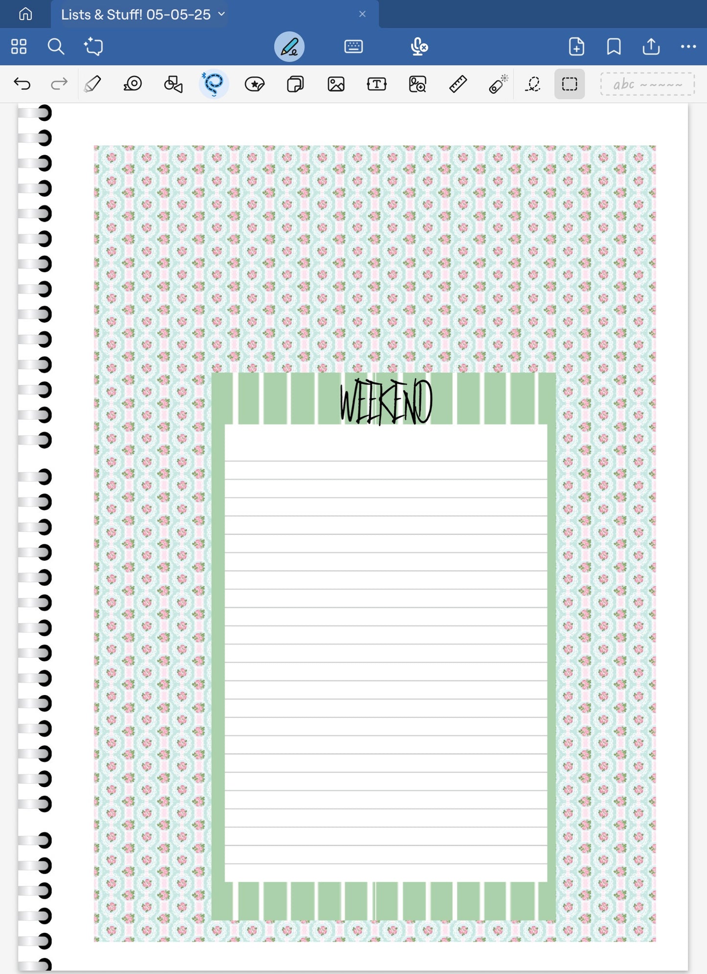 Spring Showers! Lists & Stuff Digital Pre-Cropped Stickers For Goodnotes (6600-LS)