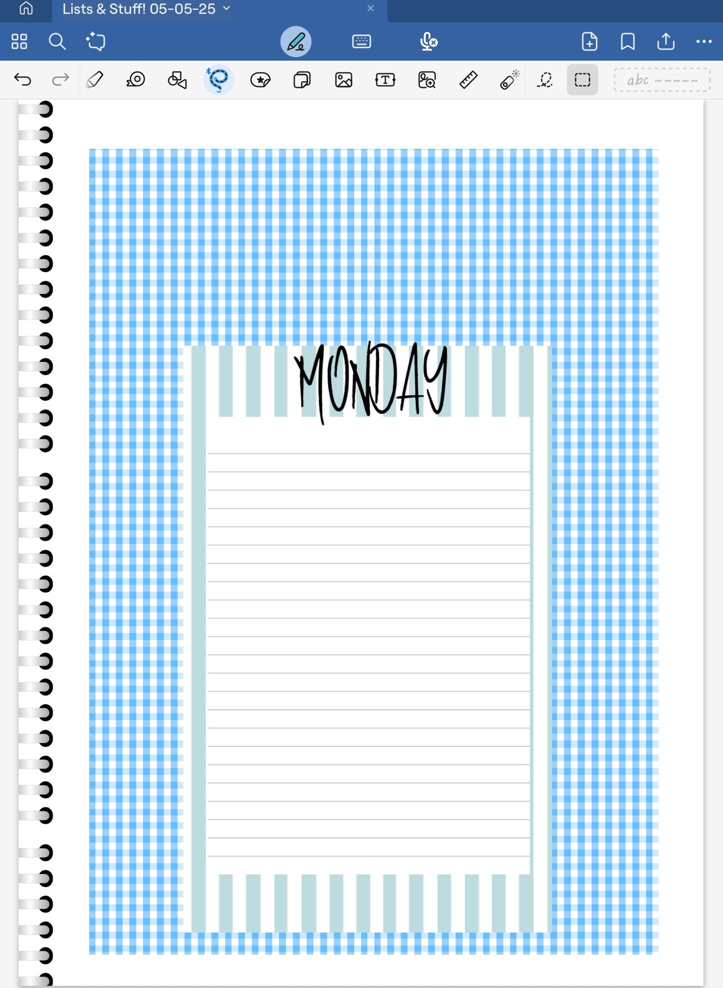 Spring Showers! Lists & Stuff Digital Pre-Cropped Stickers For Goodnotes (6600-LS)