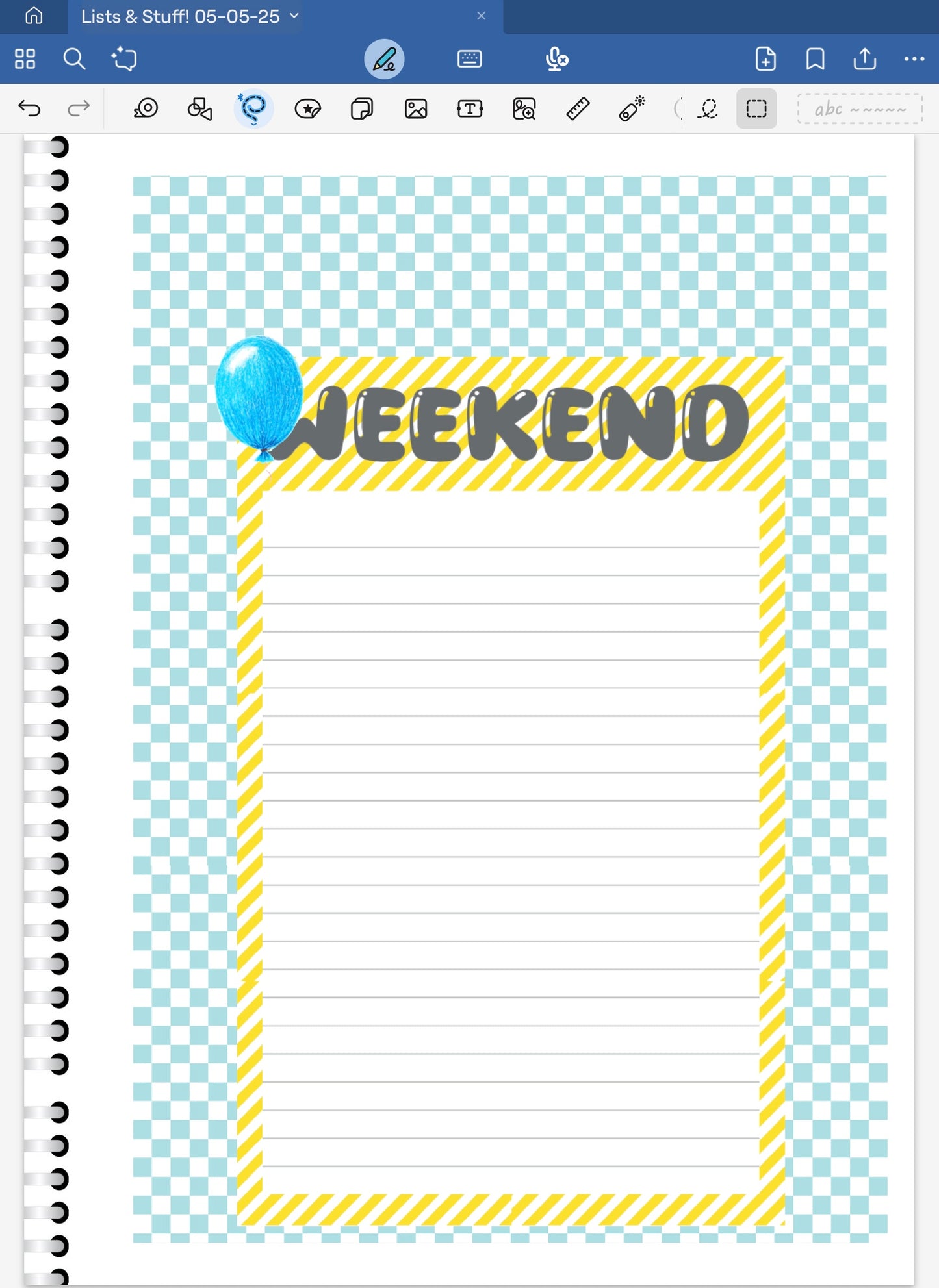 Balloon Bash! Lists & Stuff Digital Pre-Cropped Stickers For Goodnotes (6500-LS)