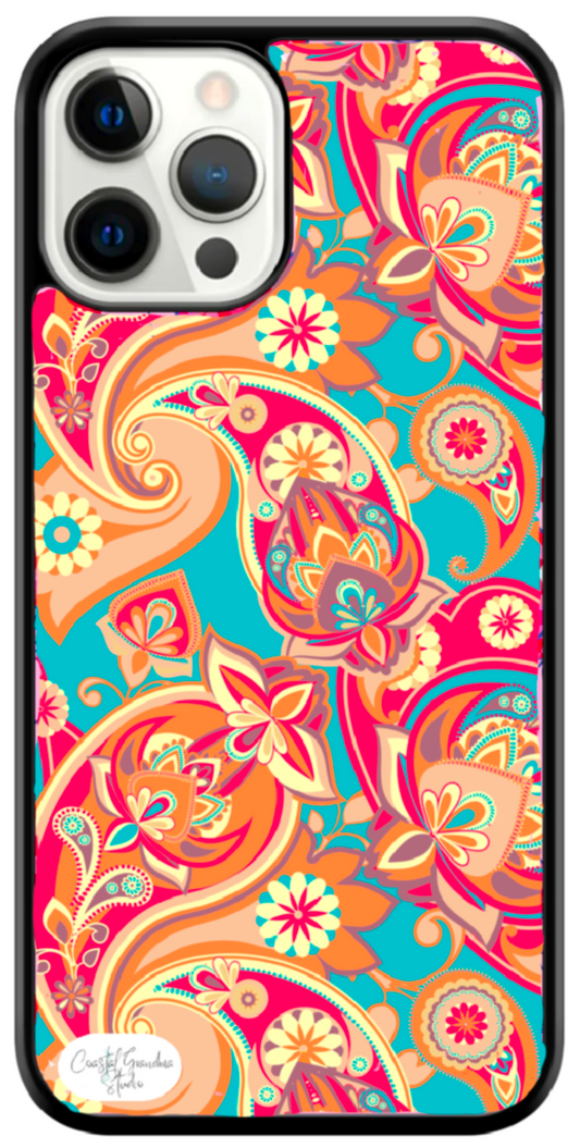 '70's Turquoise Paisley! Phone Case (1396)