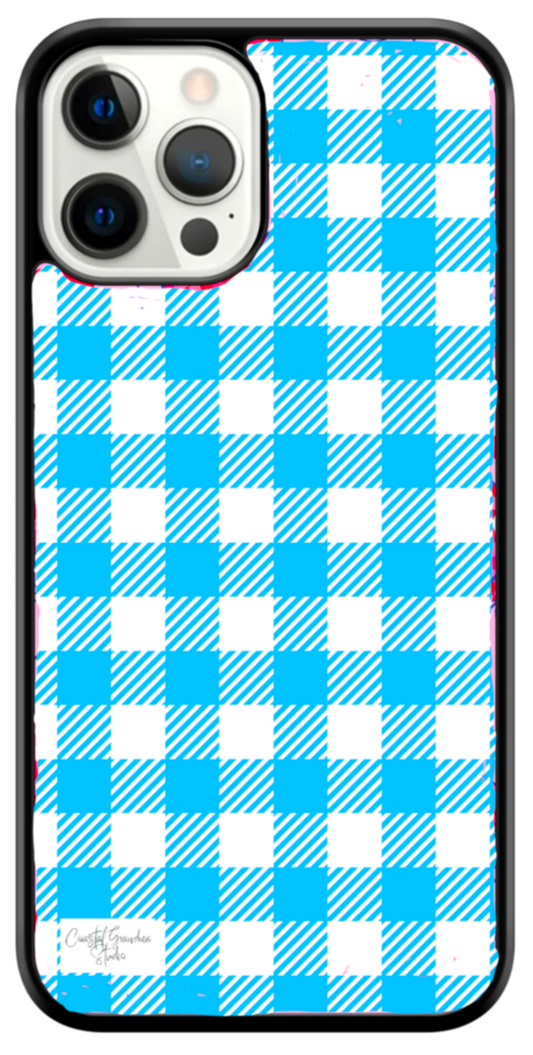 Comfy Baby Blue Plaid! Phone Case (1322)