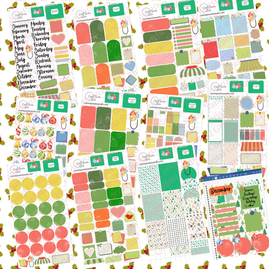 NEW! Season's Greetings! Pre-Cropped Digital Sticker Bundle (8000-BU)
