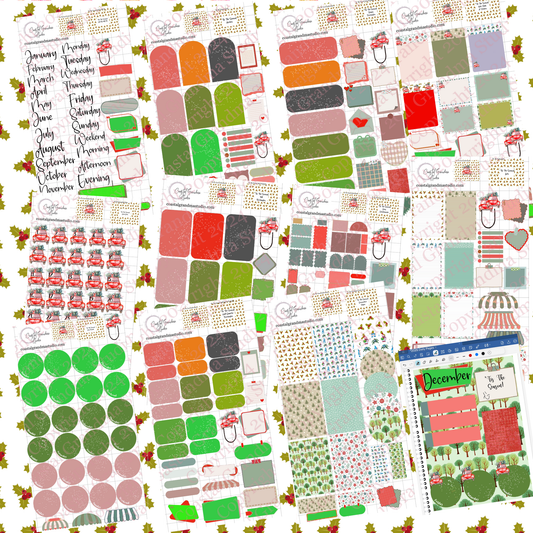 NEW! Tis The Season! Pre-Cropped Digital Sticker Bundle (7900-BU)